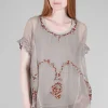 Store Evie Lou Scrolls Chiffon Blouse, Desert Taupe