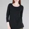 Shop Evie Lou Seamed Finishes Tee, Black