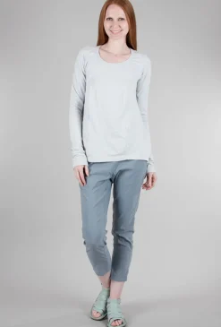Outlet Evie Lou Seamed Scoop Tee, Ice