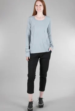 Fashion Evie Lou Seamed Scoop Tee, Water