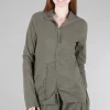 Flash Sale Evie Lou Seamed Zip Blazer, Olive
