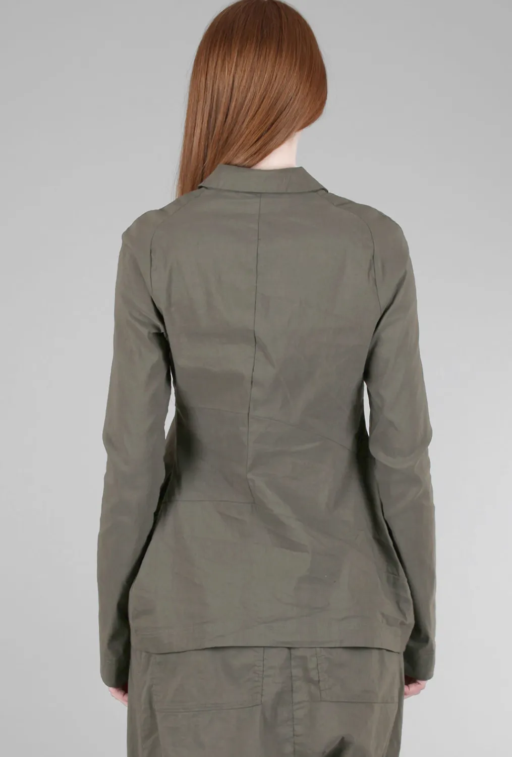 Flash Sale Evie Lou Seamed Zip Blazer, Olive