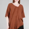 Best Sale Evie Lou Shaggy Top, Cinnamon