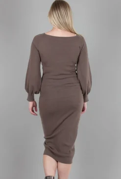 Cheap Evie Lou Shirred Sweater Dress, Umber