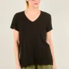 Hot Evie Lou Shrunken Boyfriend Tee, Black