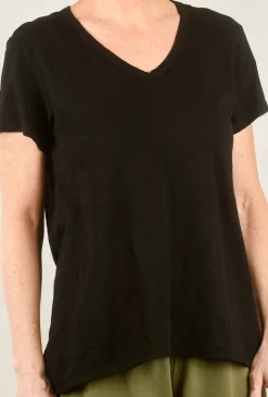 Hot Evie Lou Shrunken Boyfriend Tee, Black