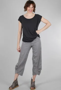 Discount Evie Lou Side-Knot Modal Top, Black