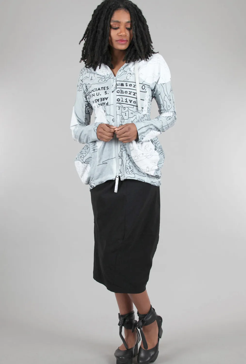Sale Evie Lou Sig Stretch Column Skirt, Black