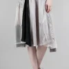 Flash Sale Evie Lou Silky Spliced Skirt, Grays