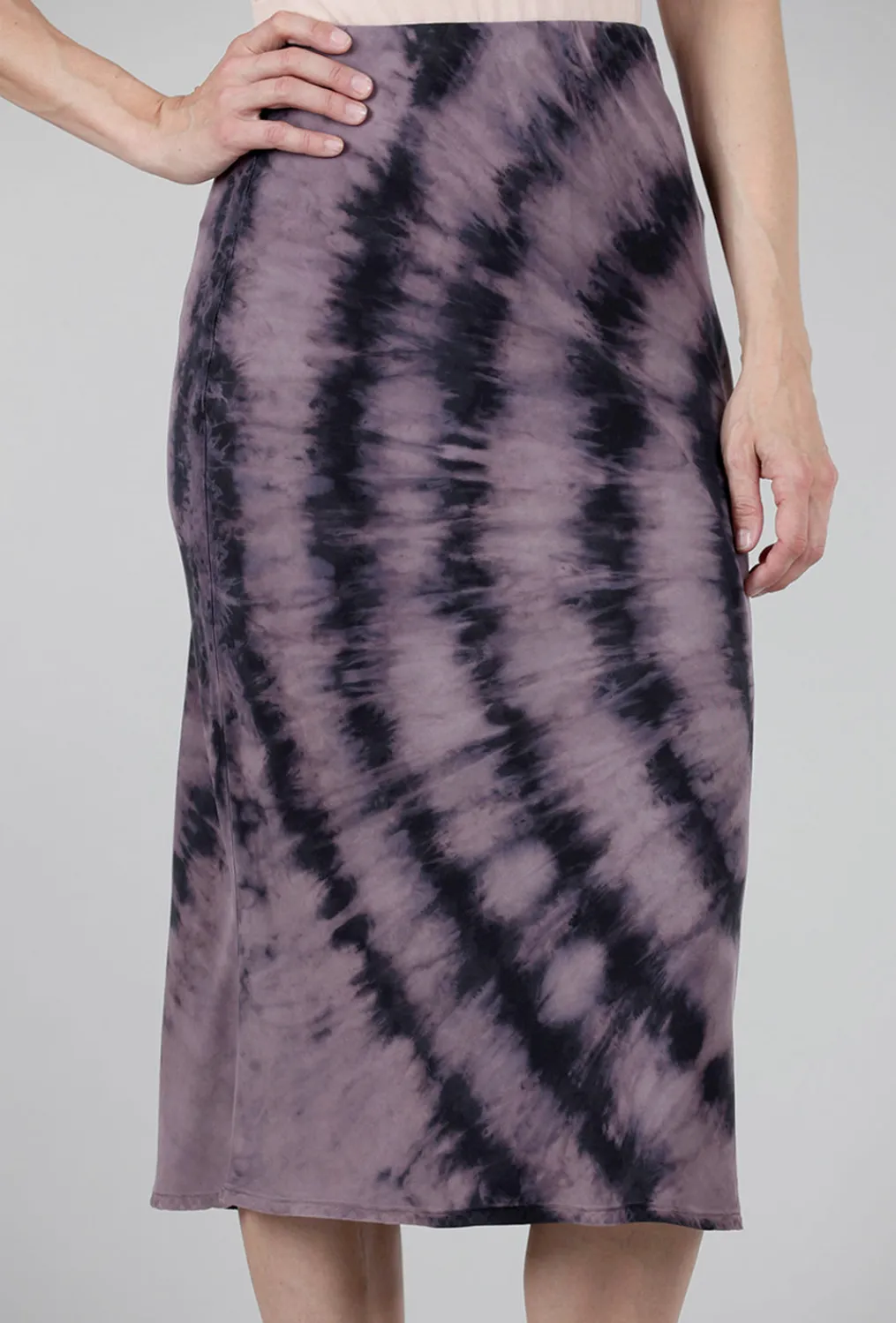 Sale Evie Lou Silky Twist-Dye Skirt, Iced Grape