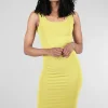 Flash Sale Evie Lou Slim Jersey Slipdress, Cedro