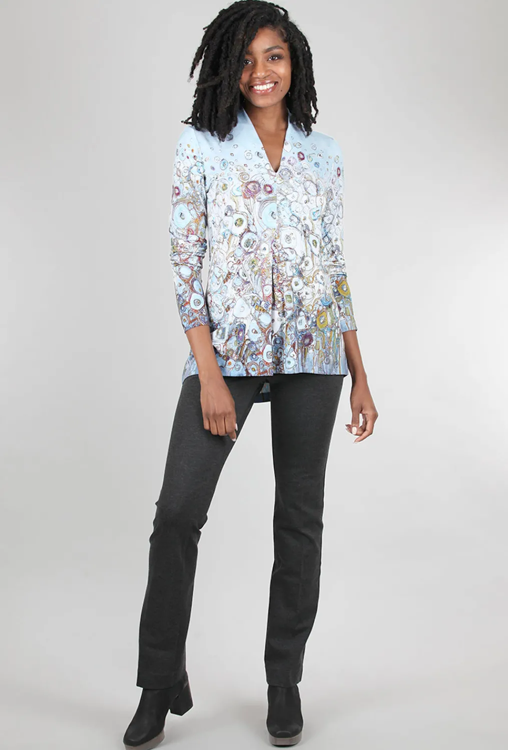 Sale Evie Lou Slim Ponte Trouser, Charcoal