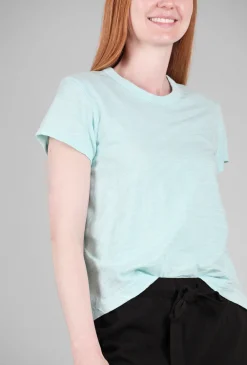 Outlet Evie Lou Slim-Fit Shrunken Crew, Bubbles Mint