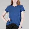 Online Evie Lou Slim-Fit Shrunken Crew, Royal Navy