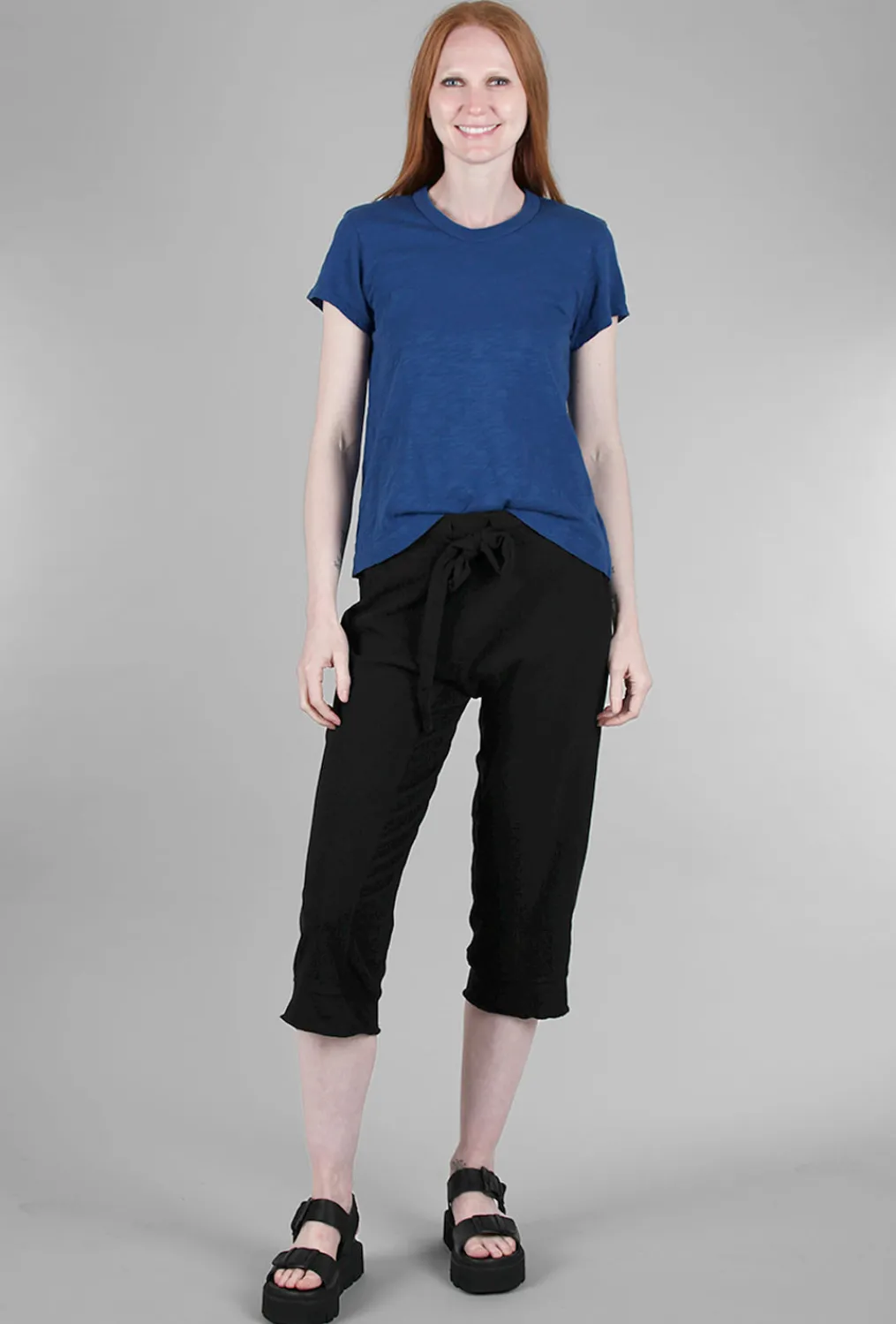 Online Evie Lou Slim-Fit Shrunken Crew, Royal Navy