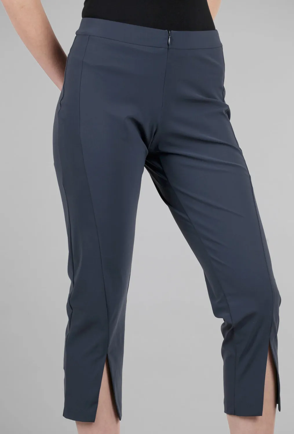 Cheap Evie Lou Slit Crop Pant, Azure