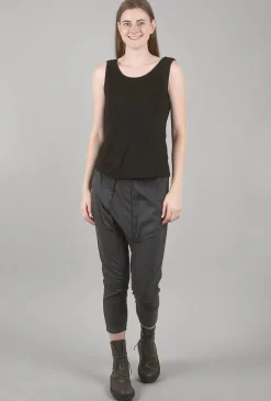 Best Evie Lou Smooth Jersey Basic Tank, Black