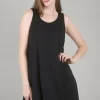 Hot Evie Lou Smooth Jersey Long Full Tank, Black