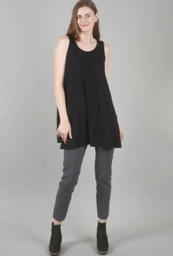 Hot Evie Lou Smooth Jersey Long Full Tank, Black