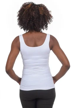 New Evie Lou Smooth Tank, White