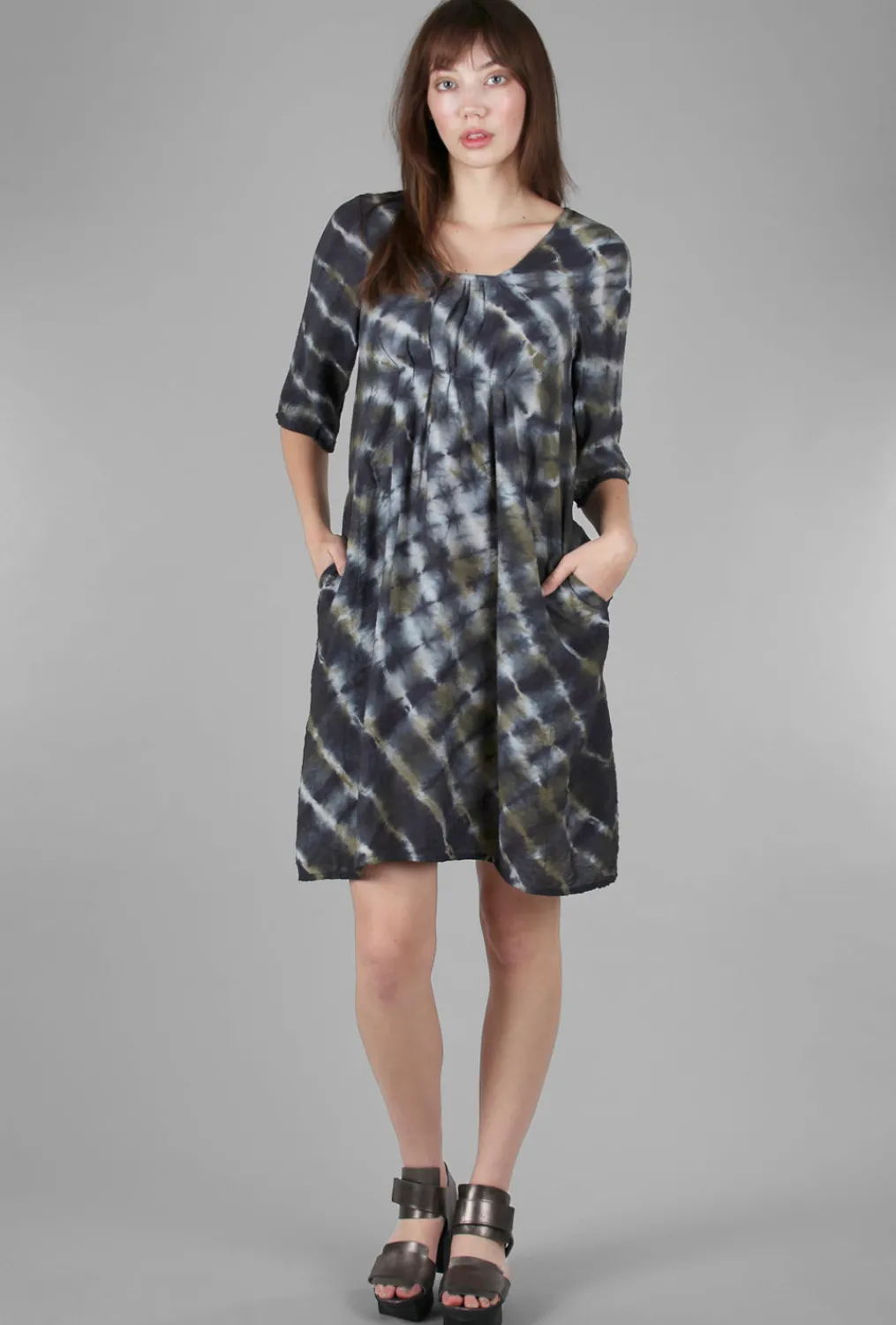 Online Evie Lou Spiral Print Parachute Dress, Forest Mix