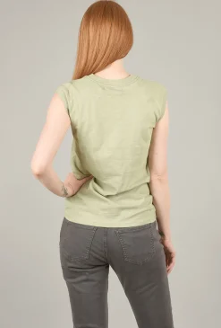 Cheap Evie Lou Split Rock Moto T-Shirt, Sage