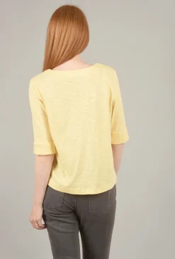 Best Evie Lou Split-Neck Easy Top, Shell
