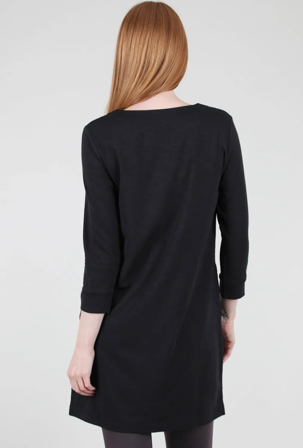 Cheap Evie Lou Split-Neck Slim Dress, Black