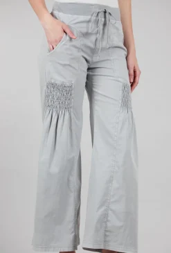 Best Evie Lou Sprightly Wide Leg Pant, Cotton Gray