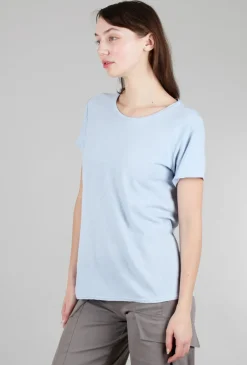 Outlet Evie Lou S/S Bias Tee, Porcelain