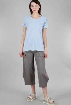 Outlet Evie Lou S/S Bias Tee, Porcelain