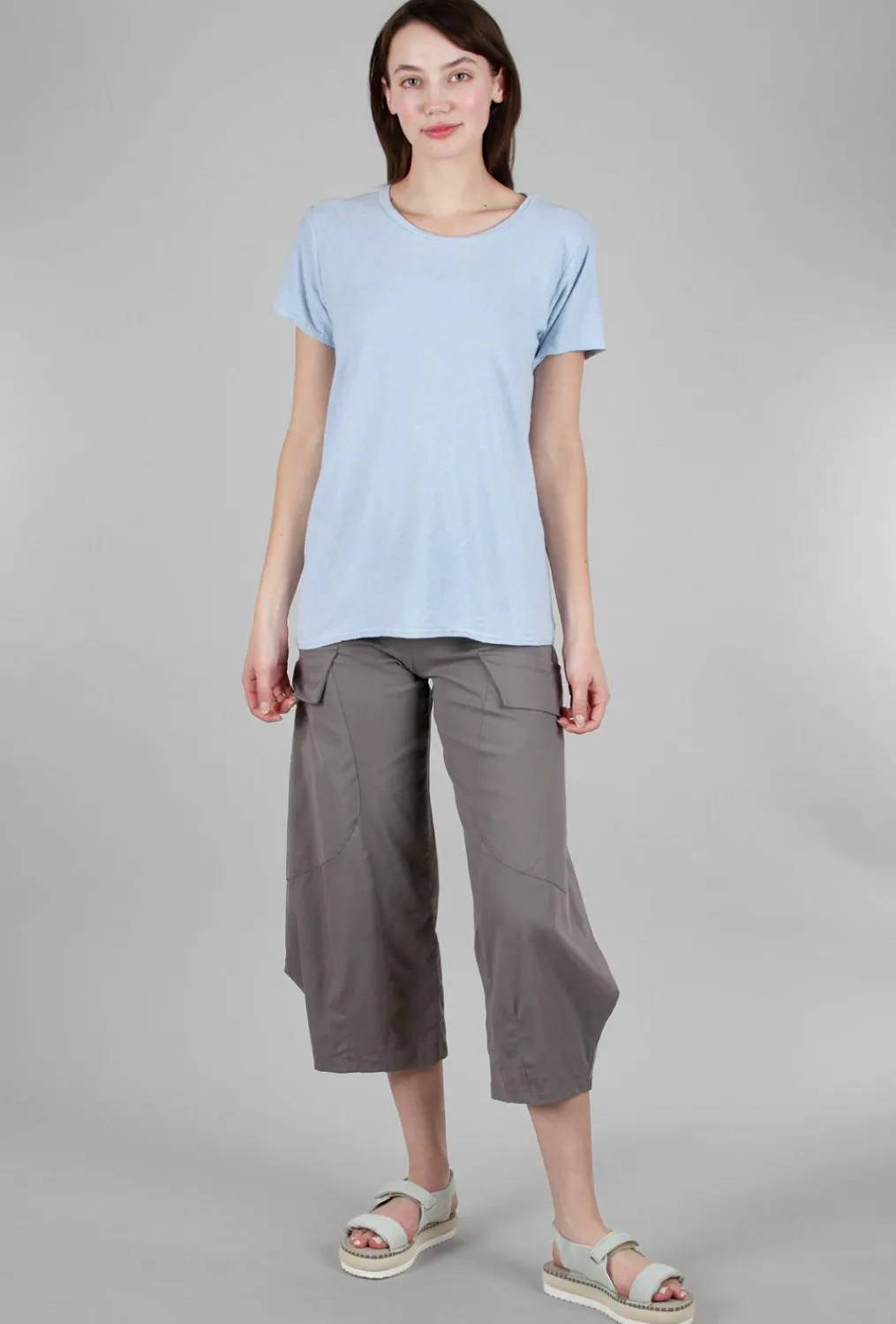 Outlet Evie Lou S/S Bias Tee, Porcelain