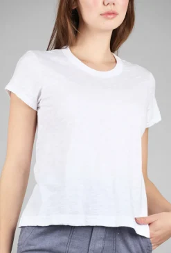 Cheap Evie Lou S/S Shrunken Slim-Fit Crew, White
