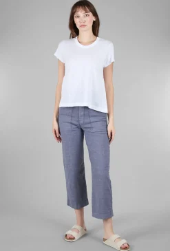 Cheap Evie Lou S/S Shrunken Slim-Fit Crew, White