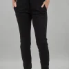 Store Evie Lou Stretch Ponte Slim Trouser, Black