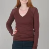 Online Evie Lou Strong Shoulder Top, Dahlia