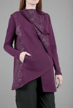 Best Sale Evie Lou Substantial Crossover Vest, Aubergine