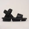 Discount Evie Lou Synchron Closed Sandal, Black Sat