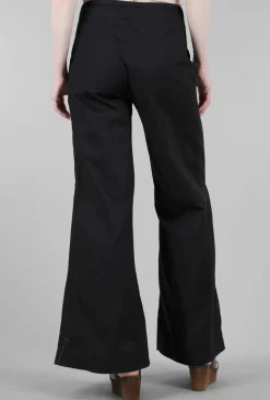 Clearance Evie Lou Terraced Wide Pant, Black