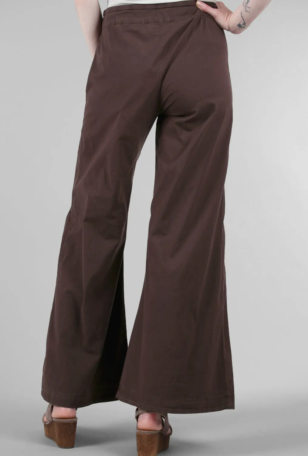 Flash Sale Evie Lou Terraced Wide Pant, Leatherbound