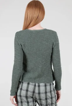 Fashion Evie Lou Texture Tie Cardie, Myrtle