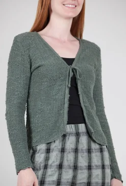 Fashion Evie Lou Texture Tie Cardie, Myrtle