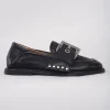 Store Evie Lou Thaine Buckle Slide, Nero Black
