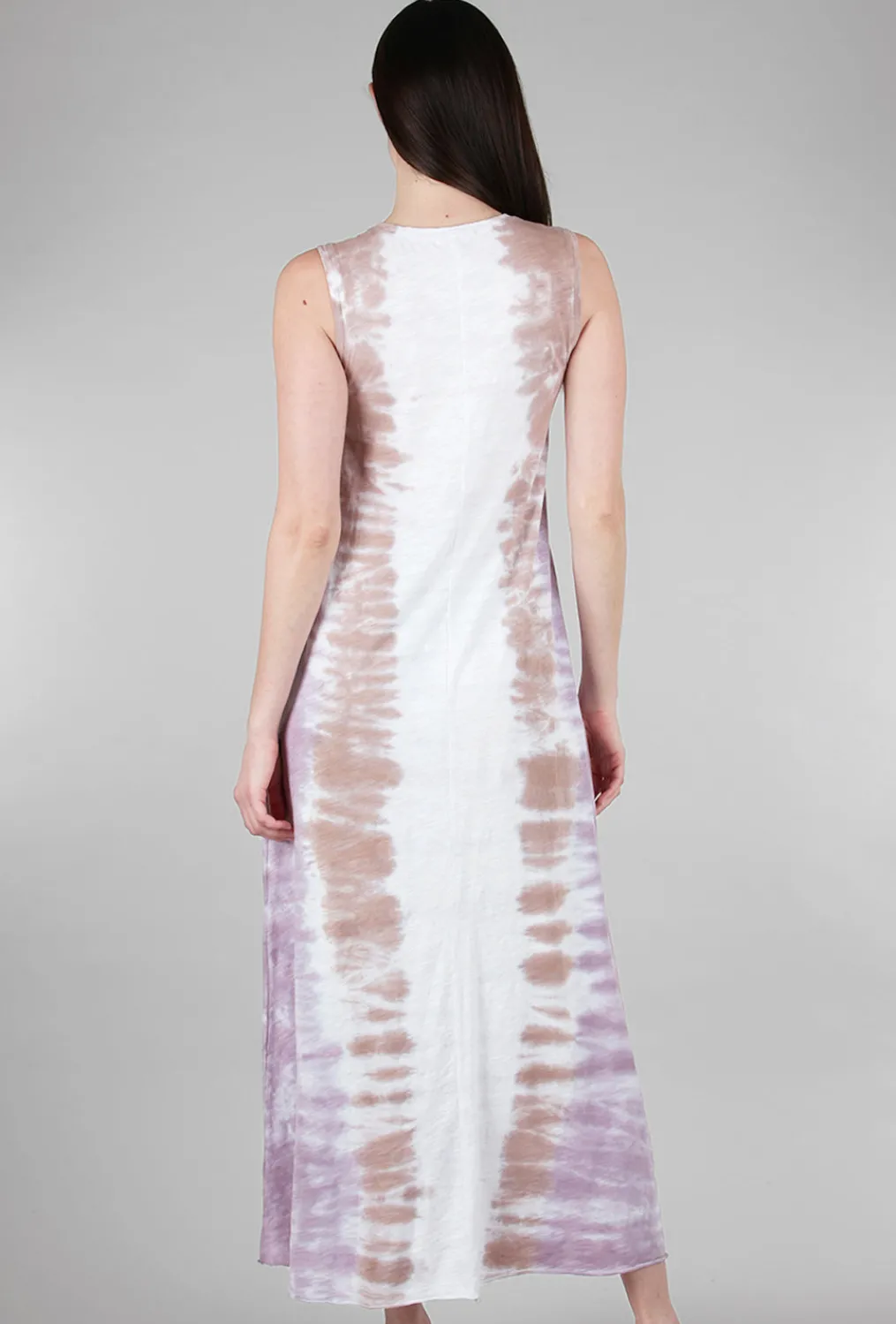Sale Evie Lou Tie-Dye Maxi Tank Dress, Mauve Multi