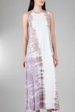 Sale Evie Lou Tie-Dye Maxi Tank Dress, Mauve Multi