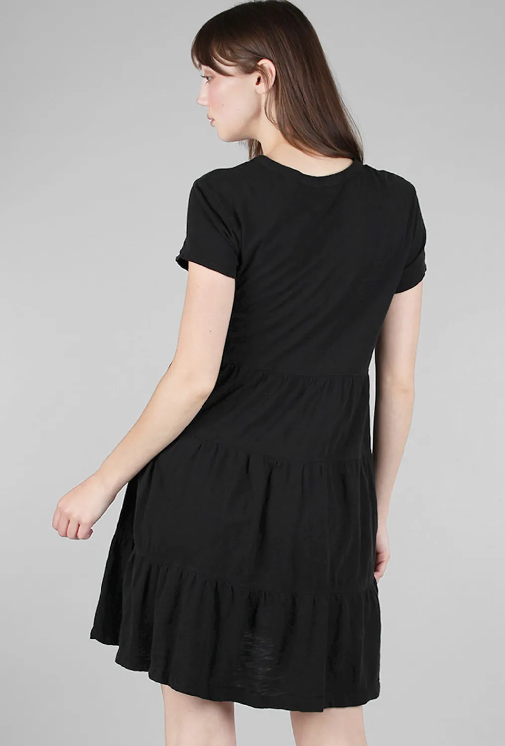 Flash Sale Evie Lou Tiered Trapeze Tee Dress, Black