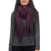 Discount Evie Lou Tissue Solid Scarf, Fig