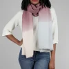 Flash Sale Evie Lou Toasty Fun Ombre Scarf, Wine/Cream