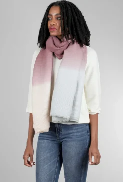 Flash Sale Evie Lou Toasty Fun Ombre Scarf, Wine/Cream