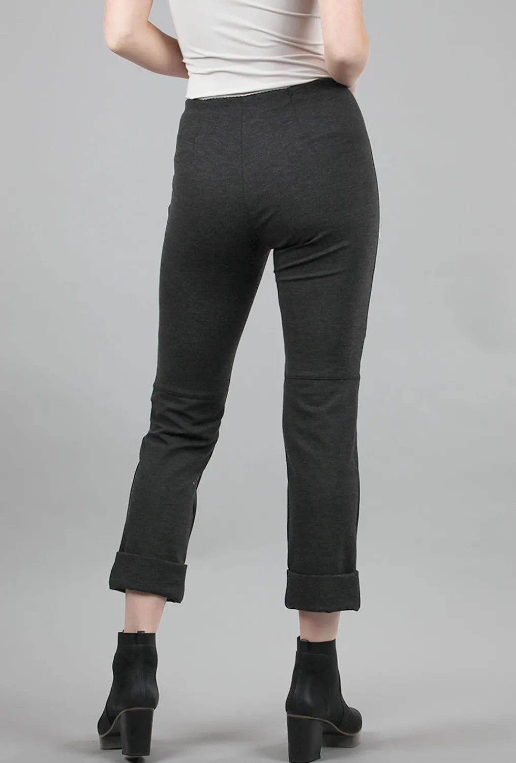 New Evie Lou Tomba Ponte Pant, Charcoal